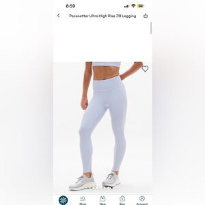 Athleta Pacesetter Gray 7/8 Leggings